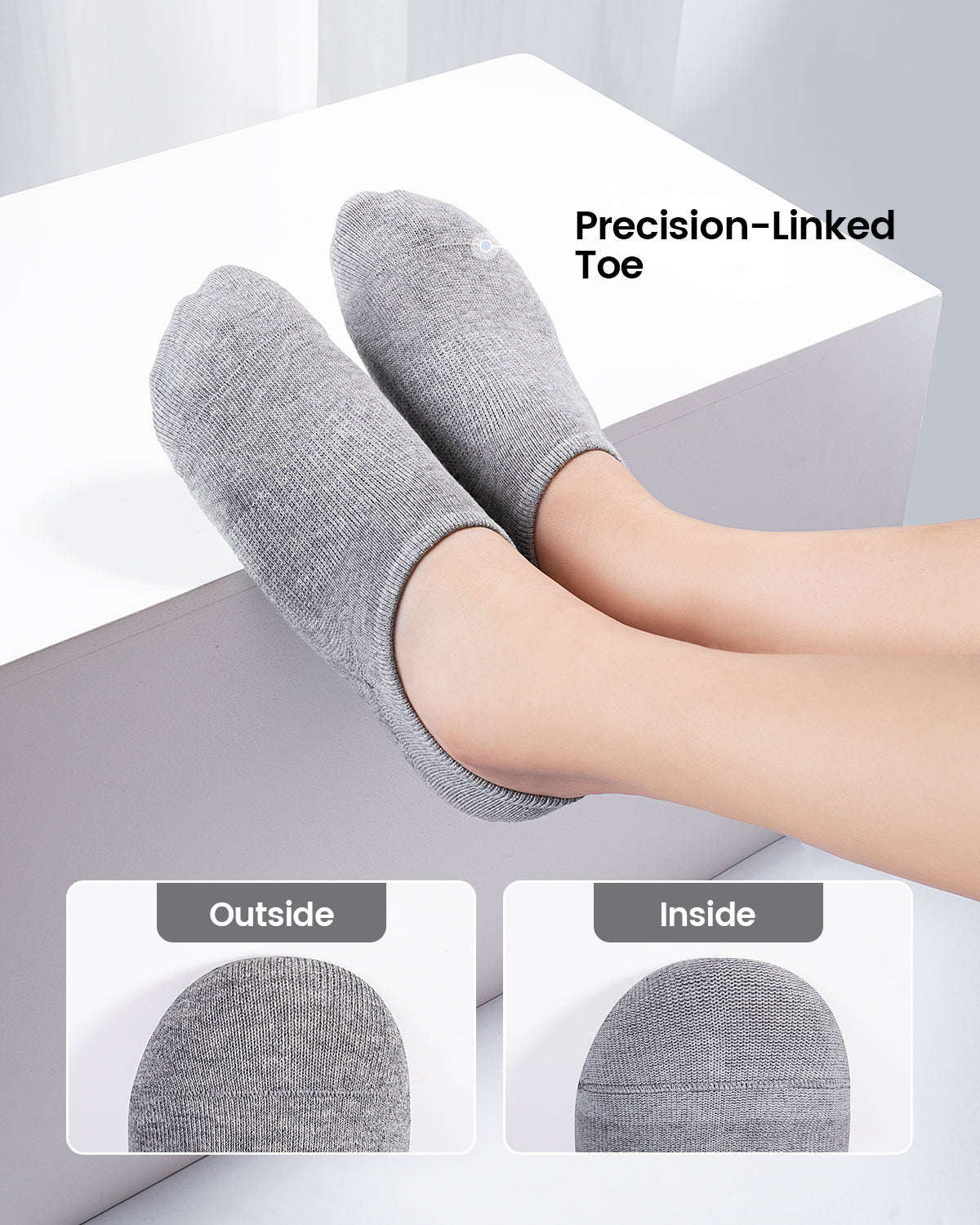 IDEGG No Show Socks Women & Men Low Cut Ankle Short Anti-slid Athletic Running Casual Invisible Liner Socks