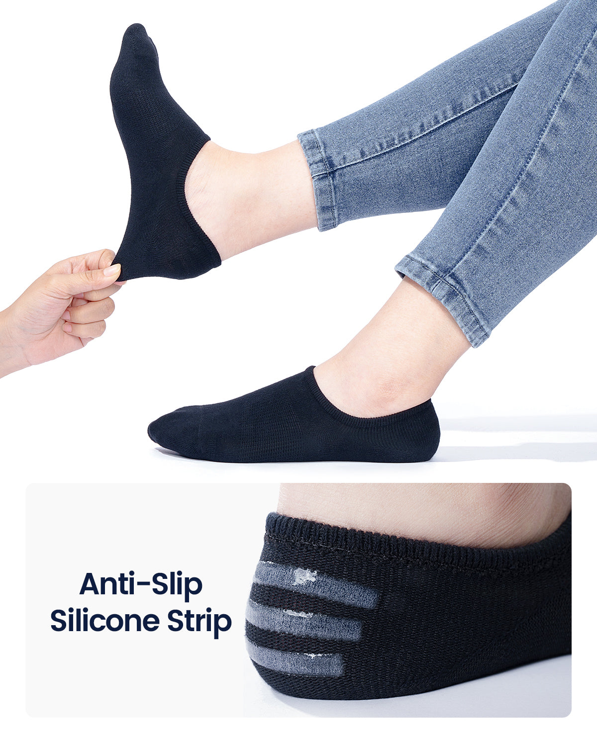IDEGG No Show Socks Women & Men Low Cut Ankle Short Anti-slid Athletic Running Casual Invisible Liner Socks